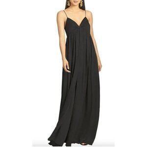 NWT SACHIN & BABI Jessica Gown Black Evening Satin Maxi-sz 10